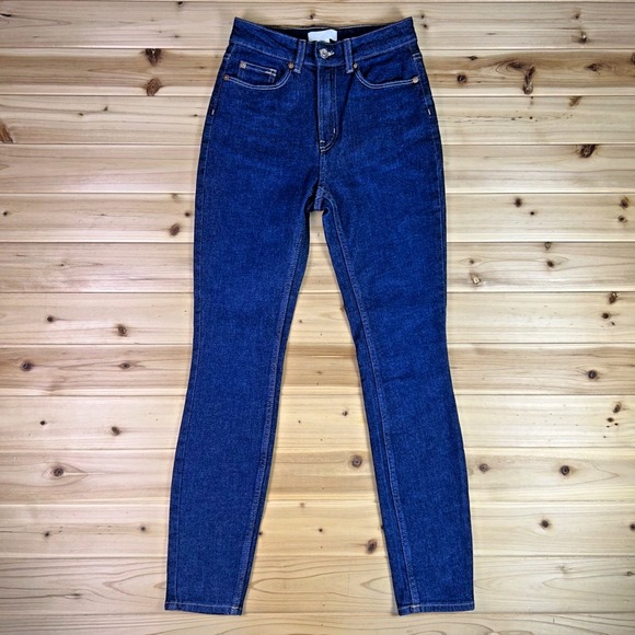 H & M Jeans Womens 4 High Rise Skinny Denim Blue Jeans - Picture 1 of 8